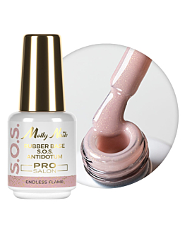 MollyNails S.O.S Antidotum Pro Salon Baza Kauczukowa Elastyczna Endless Flame 15 g