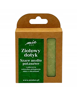Miabox Ziołowy Dotyk Szare mydło potasowe pokrzywowe. Naturalna pielęgnacja skóry – prosto z natury