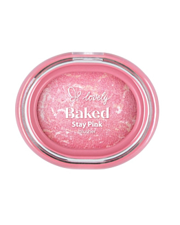 Lovely Stay Pink Baked Blusher wypiekany róż do policzków 03, 3.5g