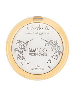 Lovely Bamboo Pressed Powder transparenty matujący puder prasowany do twarzy, 10g