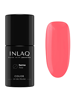 INLAQ Lakier Hybrydowy HEMA Free, Neonowy Jellybean Pink