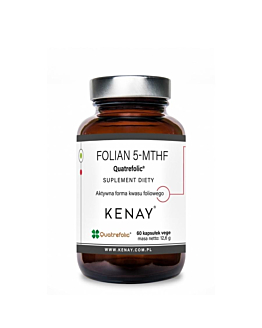Kenay Suplement diety folian 5-MTHF zawierający aktywny kwas foliowy