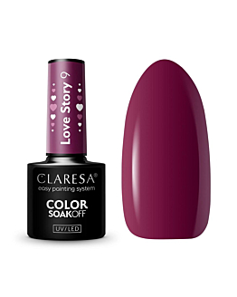 Claresa Color Soak Off UV/LED lakier hybrydowy Love Story 9, 5g