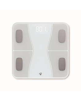 Nedis SmartLife BTHPS11WT Waga łazienkowa Bluetooth biała