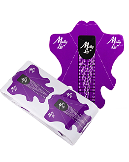MollyLac Stiletto Long Szablony Do Paznokci Szpic 100 szt