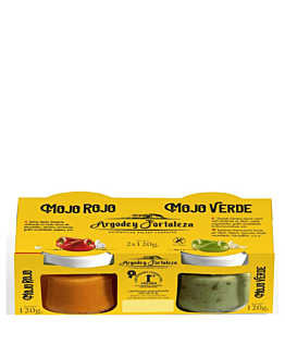 Argodey Fortaleza Mojo Rojo Mojo Verde Tradycyjne sosy z Wysp Kanaryjskich 2x120 g