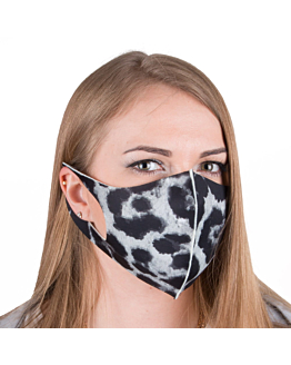 Allepaznokcie Maska Ochronna Wielokrotnego Użytku Neoprenowa Piankowa Panterka Szara L/XL 1 szt.