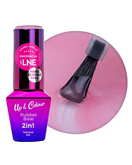 MollyLac Rubber Base 2w1 Up and Colour Candy Blush Nr 3 10 g