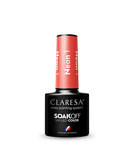 Claresa Soak Off UV/LED Neon lakier hybrydowy 1, 5g