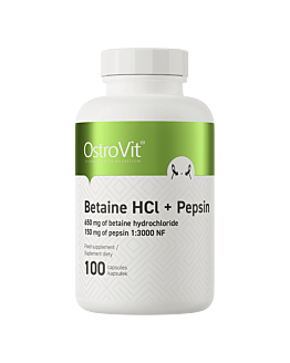 OstroVit Betaina HCl + Pepsyna 100 kapsułek
