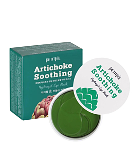 Petitfee Artichoke Soothing Hydrogel Eye Mask, Hydrożelowe płatki pod oczy, 60szt