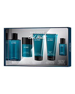Davidoff Cool Water Men Set: eau de toilette + deodorante stick + gel doccia + balsamo dopobarba + profumo formato da viaggio