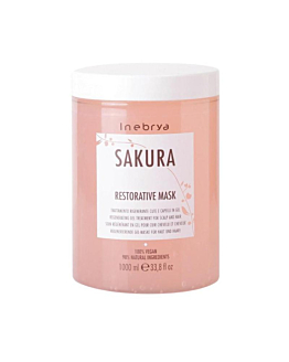 Inebrya Sakura Restorative Mask wzmacniająca maska do włosów, 1000ml