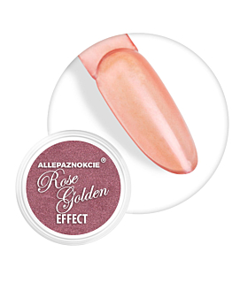 Allepaznokcie Pyłek Lustrzany Do Zdobień Paznokci Rose Golden Nr 00