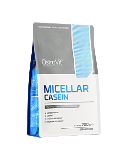 OstroVit Kazeina Micelarna 700 g o smaku truskawkowym