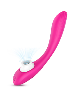 S-HANDE Shallow stymulator łechtaczki z 9 trybami wibracji Red Rose