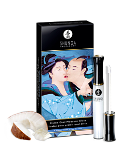 Stymulująca Pomadka Do Seksu Oralnego O Smaku Kokosowym Divine Oral Pleasure Gloss Coconut Water 10 Ml Shunga