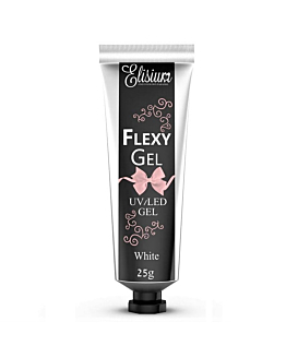 Elisium Flexy Gel żel do przedłużania paznokci White, 25g