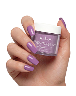 Kabos Magic Dip System Proszek do manicure tytanowego, 025 Grape Violet 20 g