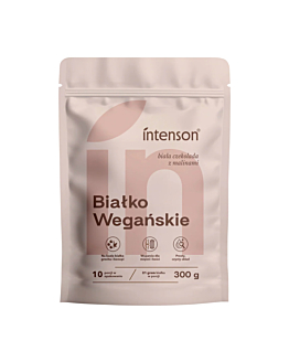 Intenson Wegańskie białko 300 g o smaku białej czekolady i malin