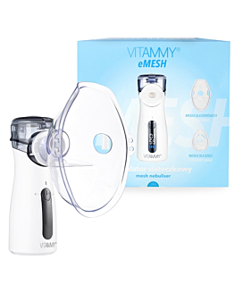 VITAMMY eMESH Inhalator siateczkowy, maska dla dzieci i dorosłych, wyświetlacz