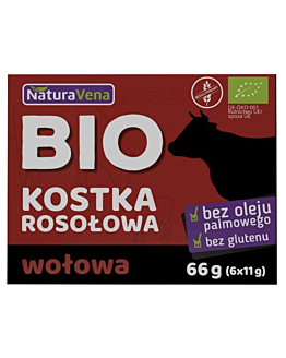 Naturavena Bulion Kostki Wołowe Bezglutenowe BIO (6 x 11 g) 66 g