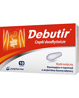 Debutir, Czopki doodbytnicze 
