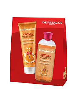 Dermacol Aroma Moment Gingerbread Cookies zestaw żel pod prysznic, 250ml + płyn do kąpieli, 500ml