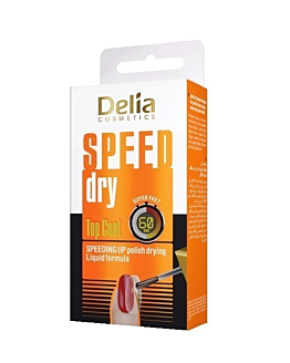 Delia Coral Top Coat do paznokci Speed Dry