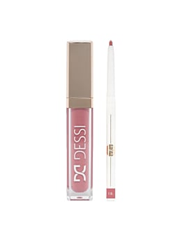 Dessi Cosmetics Set per Labbra Rossetto 17 Celebrate + Matita Labbra 18