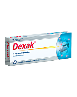 Dexak tabletki powlekane 25 mg 10 tabl.