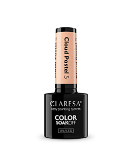 Claresa Color Soak Off UV/LED Cloud Pastel lakier hybrydowy 5, 5g