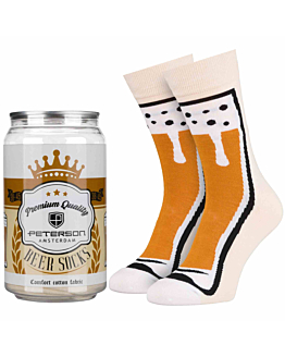 Peterson skarpety męskie prezentowe piwo w puszce Beer Socks rozm. 38-44