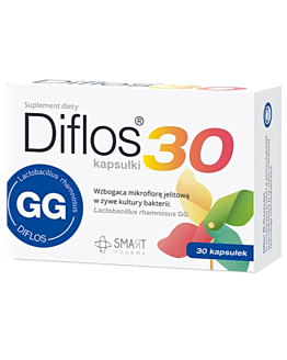 Diflos 30, Suplement diety zawierający żywe kultury bakterii, Kapsułki