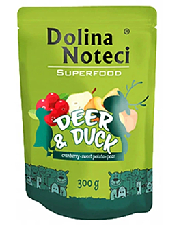 Dolina Noteci Superfood Pies Saszetka Jeleń/Kaczka