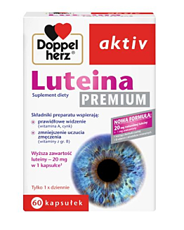 Doppelherz Aktiv Luteina Premium, Suplement diety zawierający składniki wspomagające wzrok, Kapsułki