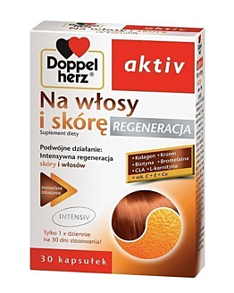 Doppelherz Aktiv Na Włosy i Skórę Regenracja, Kapsułki