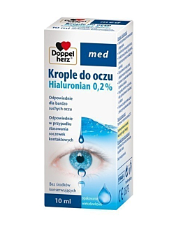 Doppelherz Med, Nawilżające krople do oczu z 0,2% hialuronianem sodu
