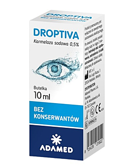 Droptiva, Krople do oczu bez konserwantów, 0,5% karmeloza sodowa