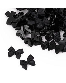 MollyNails Ozdoby Do Paznokci Kokardki 3D Czarne 100 szt