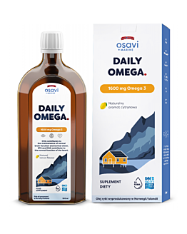Osavi Daily Omega 1600 mg Omega 3 + D3 500 ml o smaku cytrynowym