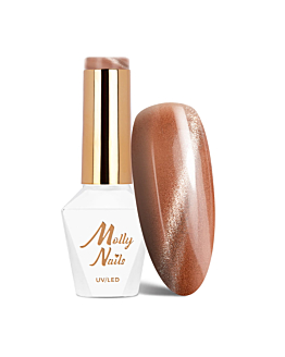 MollyNails Browns Cat Eye Metallic Lakier Hybrydowy UV LED Nr 215 8 g