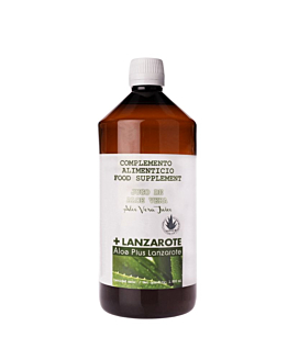 Aloe Plus Lanzarote Aloe Vera Juice Sok Aloesowy z Miąższem z Wysp Kanaryjskich 1 L