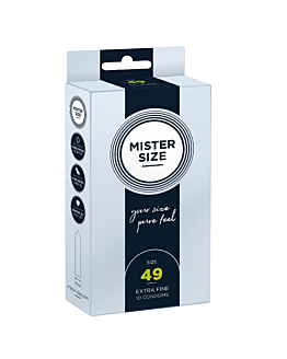 Condoms 49 Mm 10 Pieces Mister.Size
