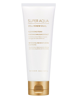 Missha Super Aqua Cell Renew Snail - Mousse per il Viso 100 ml