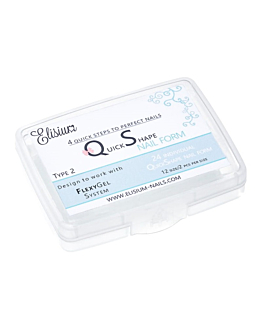 Elisium Quick Shape Nail Form formy do przedłużania paznokci Type2 24szt.