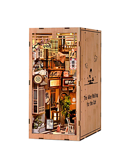 Habarri Miniaturowy domek Book Nook - Zakątek Maneki Neko