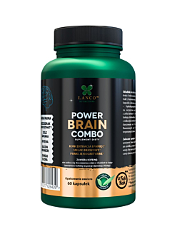 Lanco Nutritions Power Brain Combo, Nootropiki, pamięć, koncentracja, energia i funkcje kognitywne, 60 kaps.