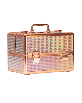 Allepaznokcie Kuferek Kosmetyczny M Na Lakiery K105-7H Rose Golden