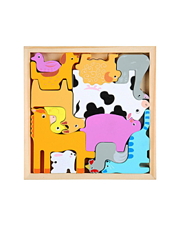 Habarri Puzzle drewniane - Zwierzęta farmerskie